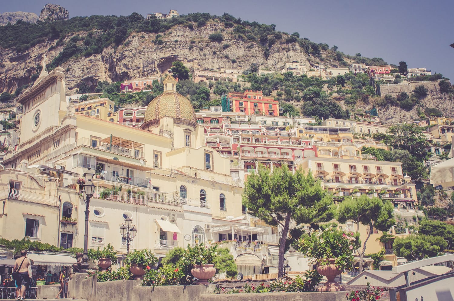 Positano as seen from the beach