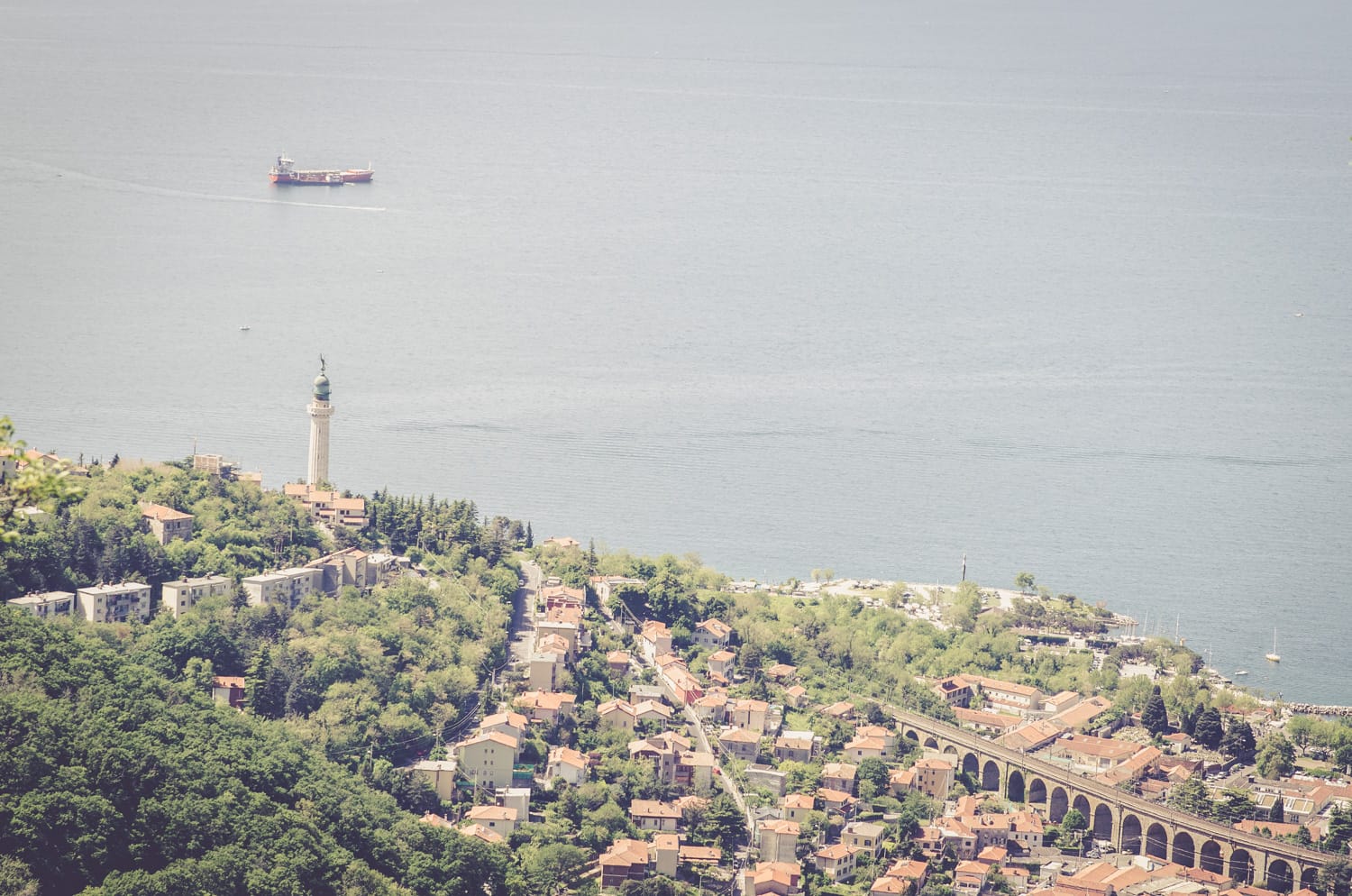 Looking at Trieste in the distance